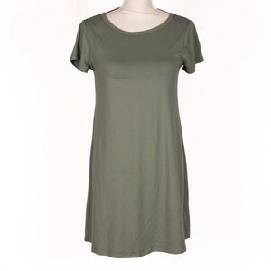 Olive Green Alya Shift Dress, Size XXS